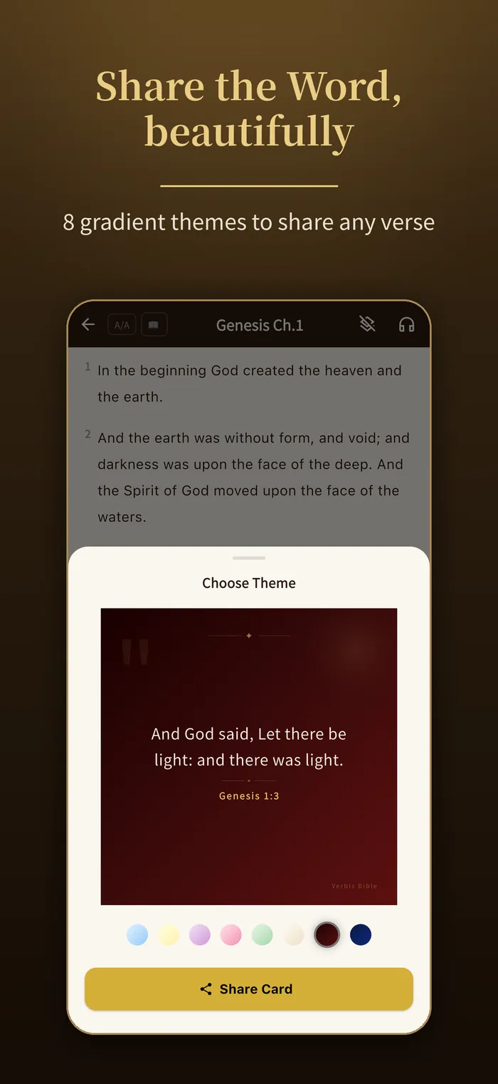 Share verse cards|Verbis Bible