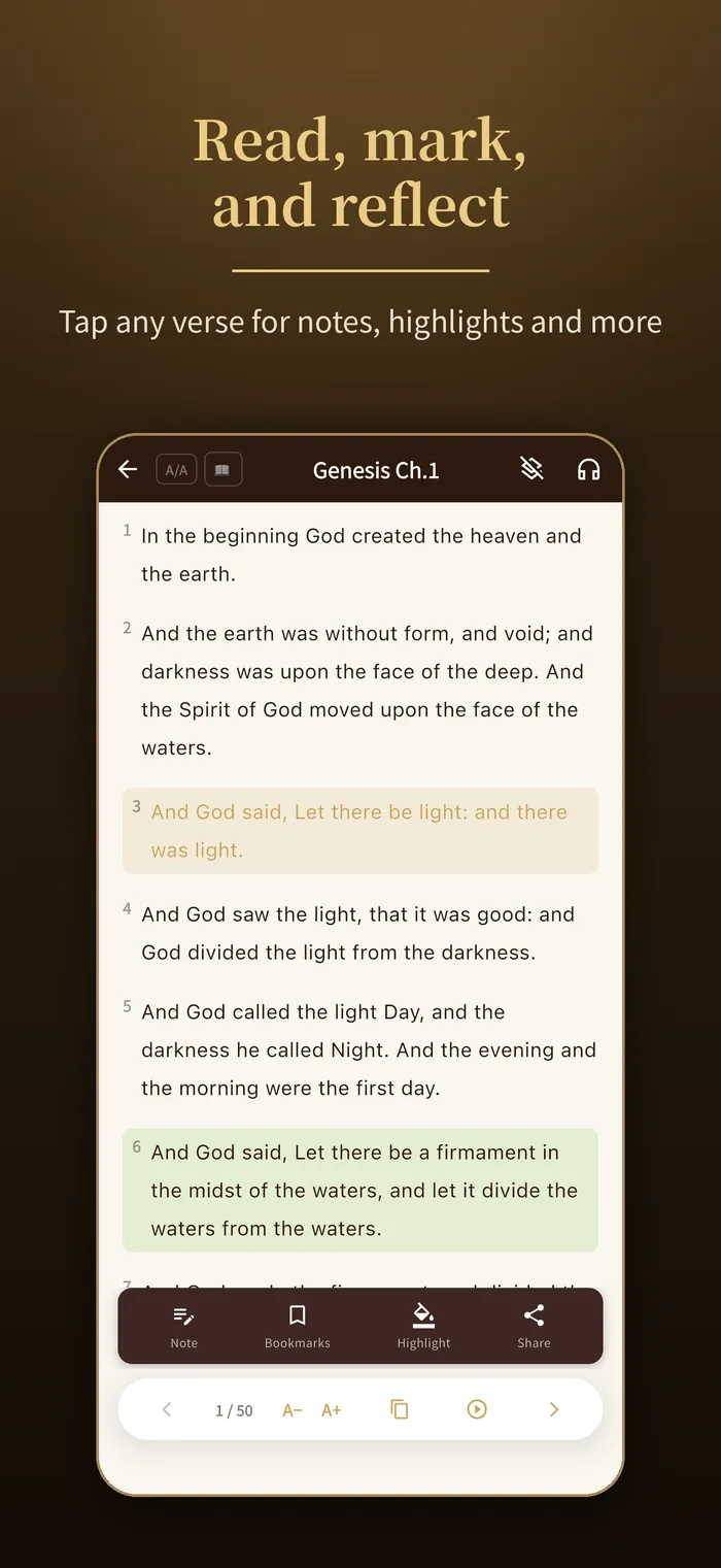 Reading & read-aloud|Verbis Bible