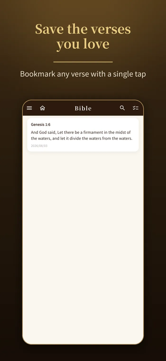 Bookmarks & notes|Verbis Bible