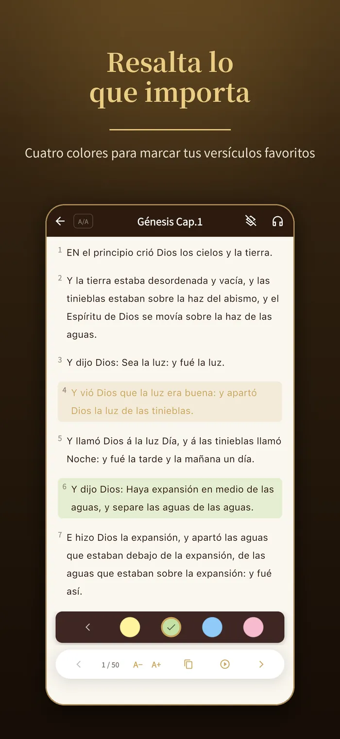 Resaltar versículos｜Verbis Bible
