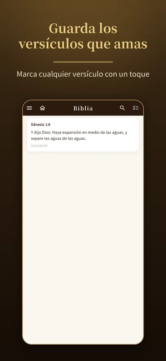 Marcadores y notas｜Verbis Bible