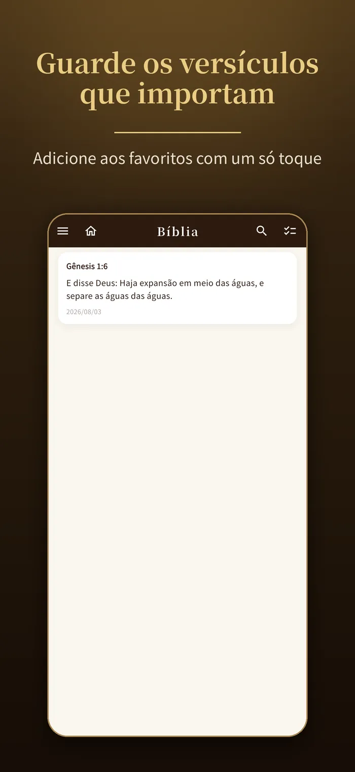 Favoritos e notas|Verbis Bible